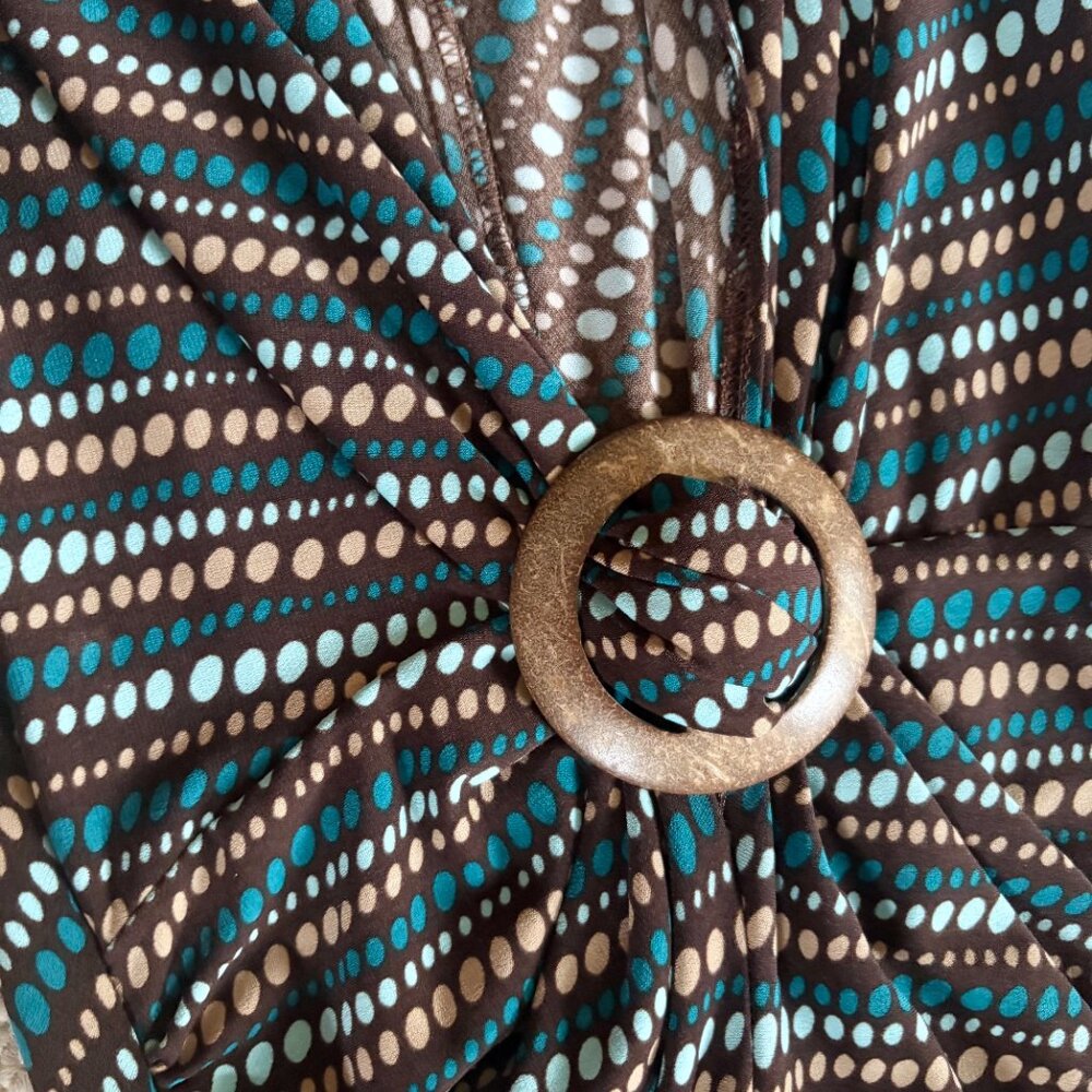 XOXO Vintage Dress Fit & Flare with strip accents - Picture 2 of 5